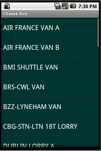 Emtep Aviation Logistics - Choose Run